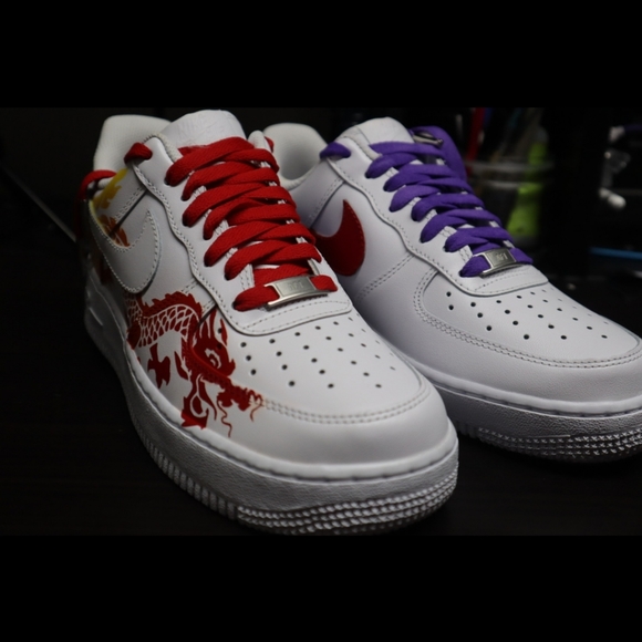 Nike Air force 1s Dragon Custom - Picture 3 of 6